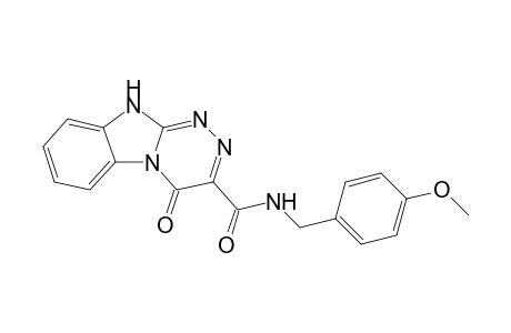 4-keto-N-p-anisyl-1H-[1,2,4]triazino[4,3-a]benzimidazole-3-carboxamide