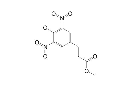 3,5-dinitro-4-hydroxyhydrocinnamic acid, methyl ester
