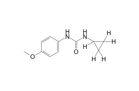 1-cyclopropyl-3-(p-methoxyphenyl)urea