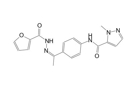 N-{4-[(1Z)-N-(2-furoyl)ethanehydrazonoyl]phenyl}-1-methyl-1H-pyrazole-5-carboxamide