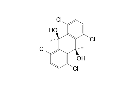 cis-1,4,5,8-tetrachloro-9,10 dihydro-9,10-dihydroxy-9,10-dimethylanthracene