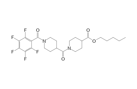 Isonipecotinoylisonipecotic acid, N'-pentafluorobenzoyl-, pentyl ester