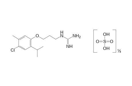 {3-[(6-chlorothymyl)oxy]propyl}guanidine, hemisulfate