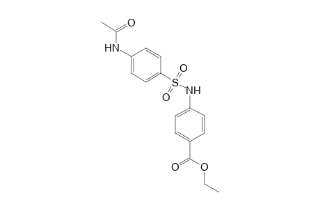 p-(p-acetamidobenzenesulfonamido)benzoic acid, ethyl ester