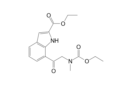 Ethyl 7-[N-(Ethoxycarbonyl)sarcosyl]-1H-indole-2-carboxylate