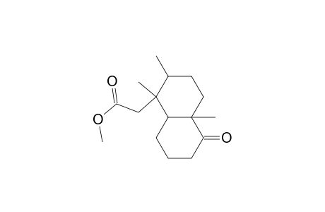 1,7,8-Trimethyl-7-methoxycarbonylmethyl-2-oxo-bicyclo[4.4.0]decane