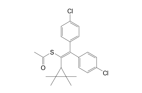 S-2,2-Bis(4-chlorophenyl)-1-(2,2,3,3-tetramethylcyclopropyl)vinyl ethanethioate