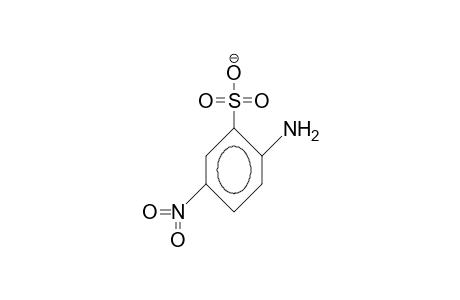 2-Amino-5-nitro-benzenesulfonic acid, anion