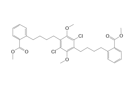 1,4-Dichloro-3,6-dimethoxy-2,5-bis[4'-(2"-methoxycarbonylphenyl) butyl] benzene