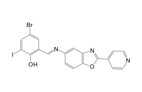 phenol, 4-bromo-2-iodo-6-[(E)-[[2-(4-pyridinyl)-5-benzoxazolyl]imino]methyl]-