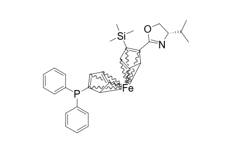 1-Diphenylphosphino-1'-[S-4-isopropyl-2,5-oxazolinyl]-2'-(Sp)-(trimethylsilyl)-ferrocene