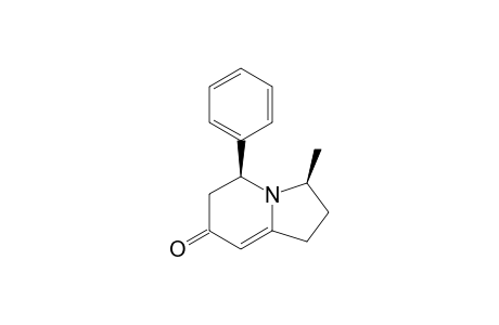 cis-3-Methyl-5-phenyl-2,3,5,6-tetrahydro-7(1H)-indolizinone