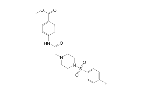 Benzoic acid, 4-[[[4-[(4-fluorophenyl)sulfonyl]-1-piperazinyl]acetyl]amino]-, methyl ester