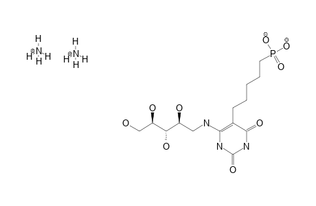 5-(6-D-RIBITYLAMINO-2,4-DIHYDROXYPYRIMIDIN-5-YL)-1-PENTYLPHOSPHONIC-ACID-DIAMMONIUM-SALT