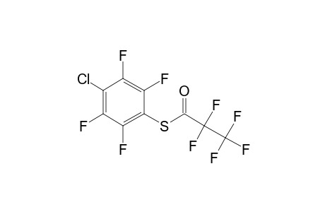 4-Chloro-2,3,5,6-tetrafluorothiophenol, S-pentafluoropropionyl-