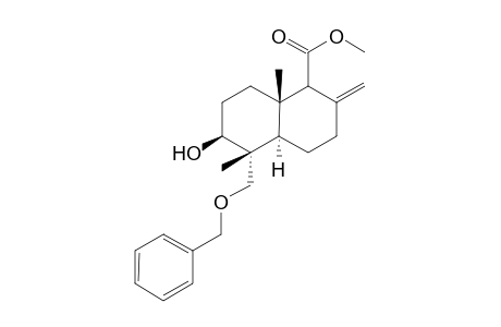 (4aR,5R,6S,8aS)-5-(benzoxymethyl)-6-hydroxy-5,8a-dimethyl-2-methylene-decalin-1-carboxylic acid methyl ester