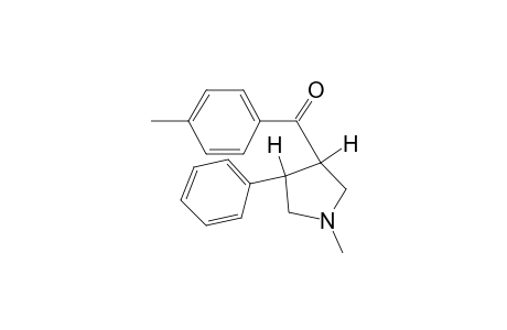 1-Methyl-3-para-methylbenzoyl-4-phenylpyrrolidine (3,4-trans)