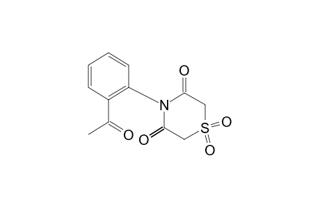 4-(o-acetylphenyl)-3,5-thiomorpholinedione, 1,1-dioxide
