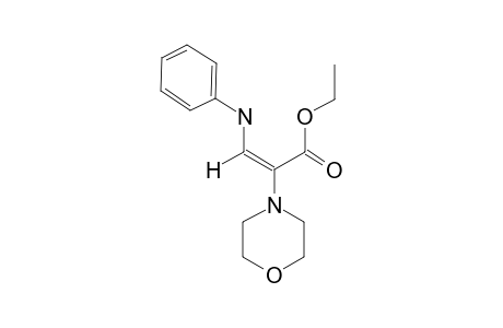 Ethyl (E)-2-morpholino-3-phenylaminopropenoate