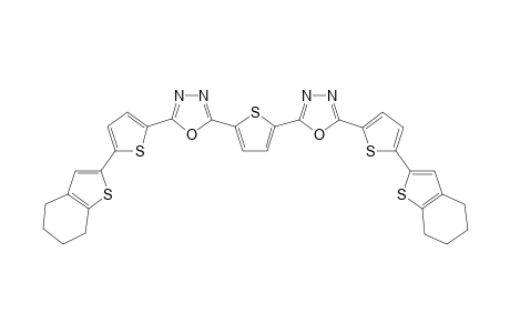 2,5-bis{5'-[5"-(4''',5''',6'",7'''-Tetrahydrobenzo[b]thiophen-2'''-yl)-2''-thienyl]-1'',3'',4''-oxaadiazol-2''-yl}thiophene