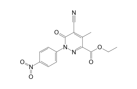 5-cyano-4-methyl-1-(4-nitrophenyl)-6-oxo-3-pyridazinecarboxylic acid ethyl ester