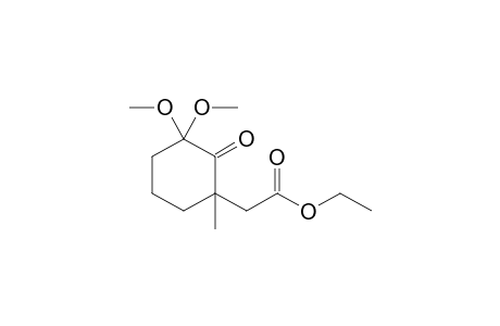 Ethyl (3,3-dimethoxy-1-methyl-2-oxocyclohexyl)acetate