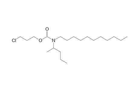 Carbonic acid, monoamide, N-(2-pentyl)-N-undecyl-, 3-chloropropyl ester