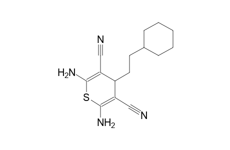 2,6-diamino-4-(2-cyclohexylethyl)-4H-thiopyran-3,5-dicarbonitrile