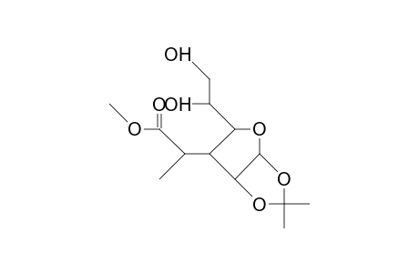 3-C-(1'R-Methoxycarbonyl-ethyl)-3-deoxy-1,2-O-isopropylidene.alpha. D-allofuranose