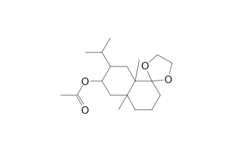 Spiro[1,3-dioxolane-2,1'(2'H)-naphthalen]-6'-ol, octahydro-4'a,8'a-dimethyl-7'-(1-methylethyl)-, acetate, (4'a.alpha.,6'.beta.,7'.beta.,8'a.alpha.)-(.+-.)-