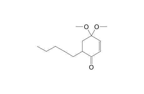 4,4-Dimethoxy-6-pentyl-cyclohex-2-enone