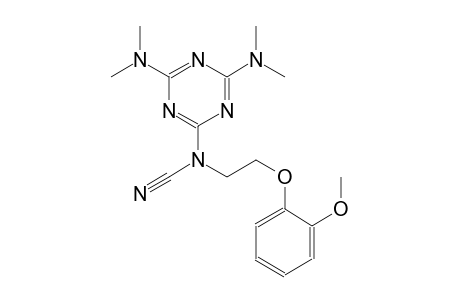 4,6-bis(dimethylamino)-1,3,5-triazin-2-yl[2-(2-methoxyphenoxy)ethyl]cyanamide