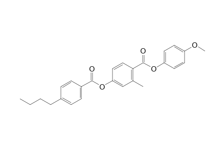 4,2-cresotic acid, p-methoxyphenyl ester, p-butylbenzoate