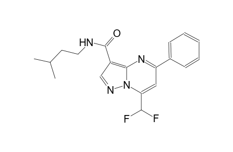 7-(difluoromethyl)-N-isopentyl-5-phenylpyrazolo[1,5-a]pyrimidine-3-carboxamide