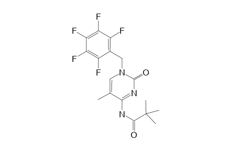 5-Methyl-4-[(trimethylacetyl)amino]-1(N)-pentafluorobenzylpyrimidin-2(1H)-one