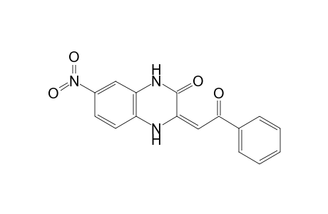 Quinoxalin-2(1H)-one, 3,4-dihydro-7-nitro-3-(2-oxo-2-phenylethylidene)-