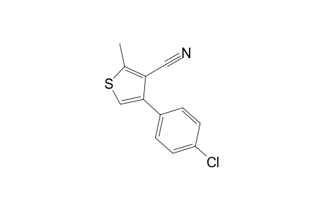 4-(4-CHLOROPHENYL)-3-CYANO-2-METHYLTHIOPHENE