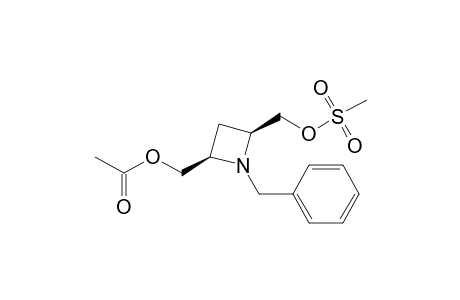 (2R,4S)-2-(Acetoxymethyl)-1-benzyl-4-(methanesulfonyloxy)methylazetidine