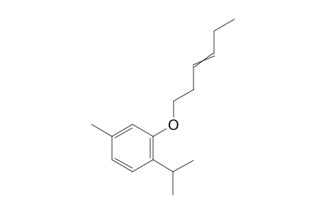 2-(hex-3-en-1-yloxy)-1-isopropyl-4-methylbenzene