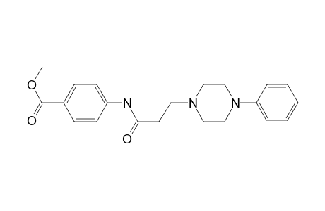 Benzoic acid, 4-[[1-oxo-3-(4-phenyl-1-piperazinyl)propyl]amino]-, methyl ester