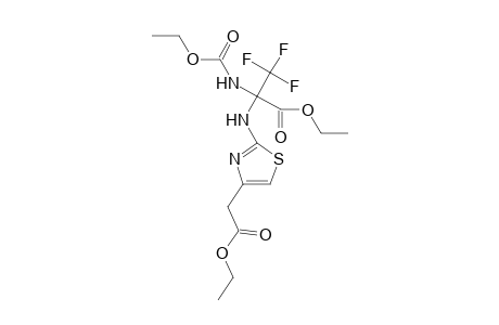 2-(carbethoxyamino)-2-[[4-(2-ethoxy-2-keto-ethyl)thiazol-2-yl]amino]-3,3,3-trifluoro-propionic acid ethyl ester