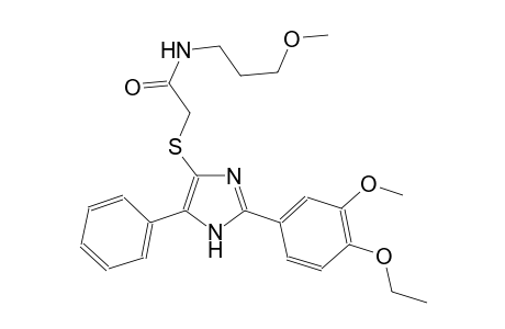 acetamide, 2-[[2-(4-ethoxy-3-methoxyphenyl)-5-phenyl-1H-imidazol-4-yl]thio]-N-(3-methoxypropyl)-