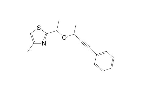 Methyl-2-[1-(1-methyl-3-phenylprop-2-ynyloxy)ethyl]thiazole