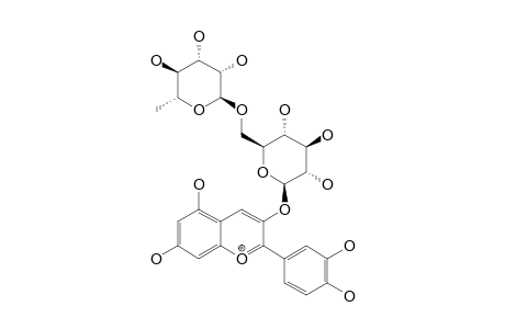 CYANIDIN-3-O-(6''-O-ALPHA-L-RHAMNOPYRANOSYL-BETA-GLUCOPYRANOSIDE)