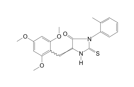 2-THIO-3-o-TOLYL-5-(2,4,6-TRIMETHOXYBENZYLIDENE)HYDANTOIN