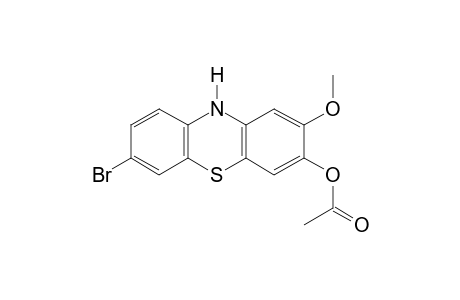 7-bromo-2-methoxyphenothiazin-3-ol, acetate(ester)