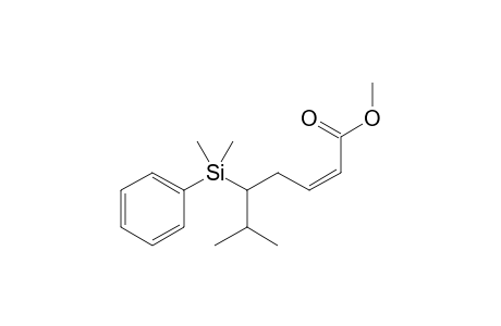 (Z)-5-[dimethyl(phenyl)silyl]-6-methyl-2-heptenoic acid methyl ester