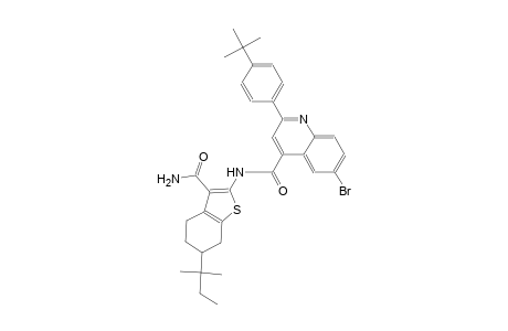 N-[3-(aminocarbonyl)-6-tert-pentyl-4,5,6,7-tetrahydro-1-benzothien-2-yl]-6-bromo-2-(4-tert-butylphenyl)-4-quinolinecarboxamide