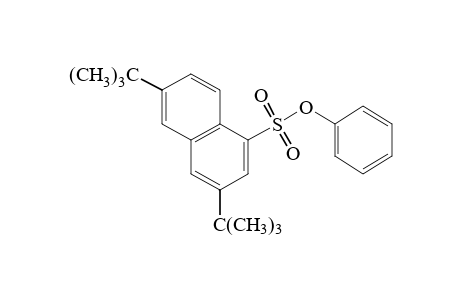 3,6-di-tert-butyl-1-naphthalenesulfonic acid, phenyl ester