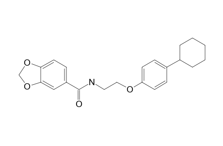 Benzo[1,3]dioxole-5-carboxylic acid, [2-(4-cyclohexylphenoxy)ethyl]amide